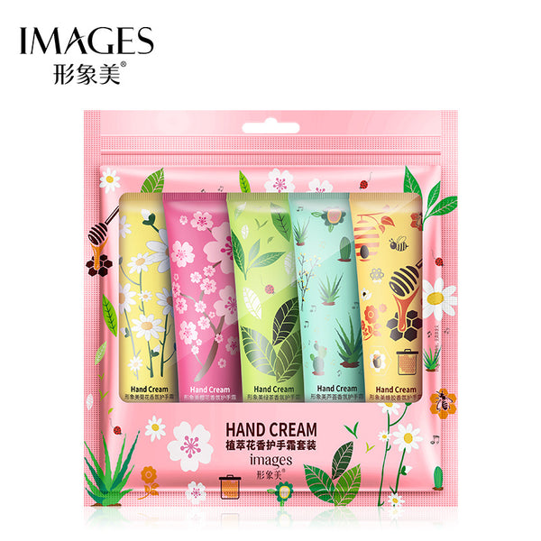 Image Meizhi Extract Floral Hand Cream Set Hydrating Moisturizing Anti-drying Winter Hand Care Skin Care Products Wholesale