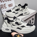 Men's athletic shoes - 2026 new summer collection - breathable mesh sneakers for men - thick-soled running shoes - dad shoes for students