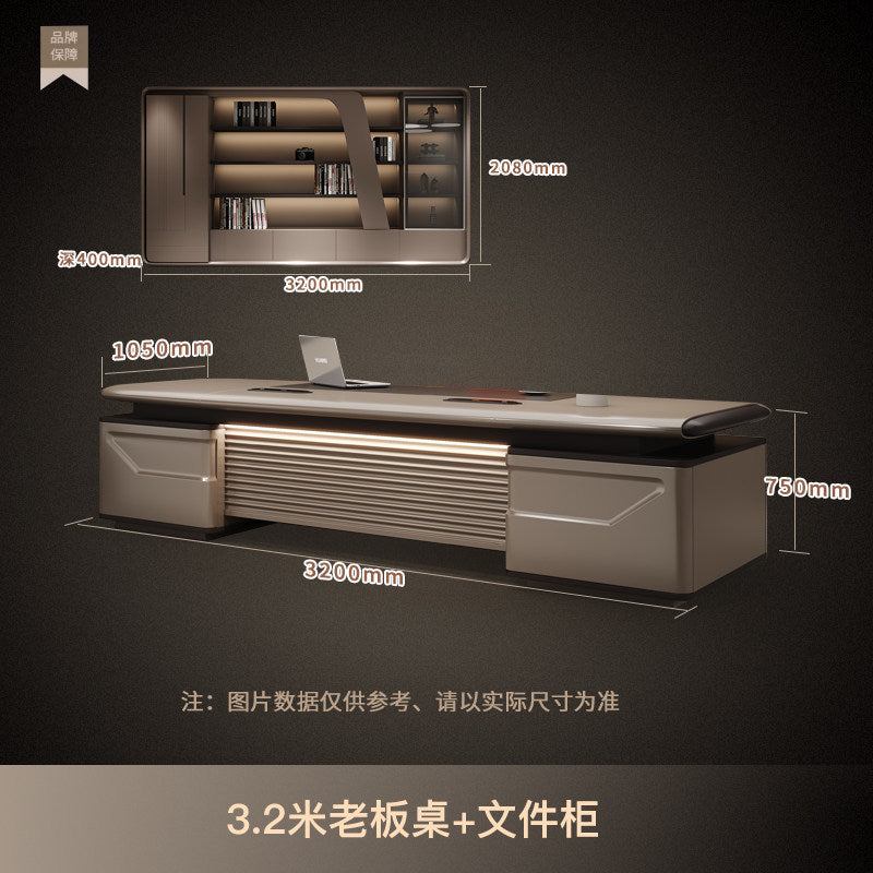 Saint li accessible luxury boss president manager supervisor desk executive desk casual modern thickened paint office desk chair