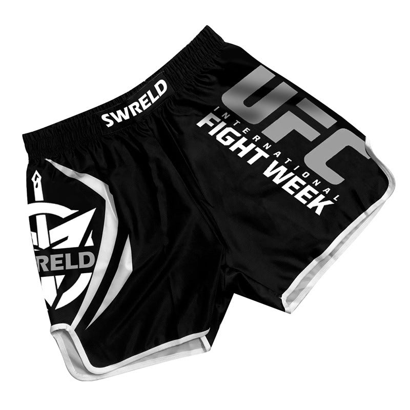 MMA Boxing Training Anti-Wear Fighting Pants UFC Mixed Fighting Muay Thai Shorts Running Fitness Cycling Fighting