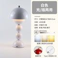 Danish mushroom bud table lamp - vintage, instagrammable bedside night light for girls - led bed lamp