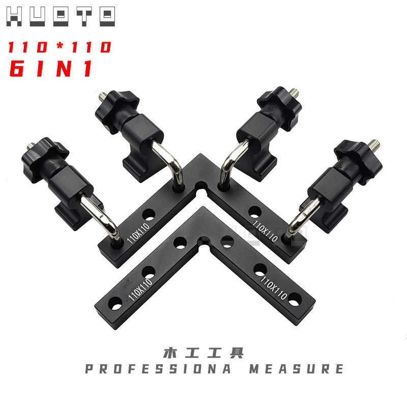 HUOTO woodworking right angle positioning sleeve 90 degree right angle ruler, woodworking puzzle fixing clip 90 degree right angle positioning ruler