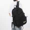 Backpack k-style pure color couple large and small travel backpack student large capacity water-repellent lightweight backpack wholesale