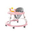 2022 new toddler walker, pink, with silent wheels and music