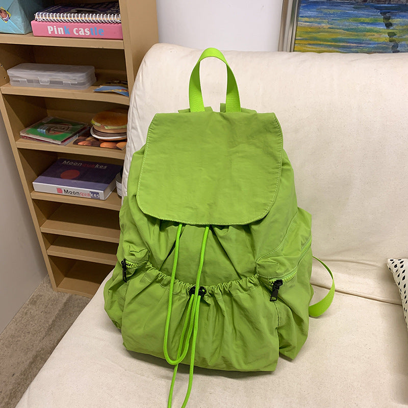 New Korean version trendy large-capacity backpack casual art college student schoolbag fashionable versatile small fresh backpack