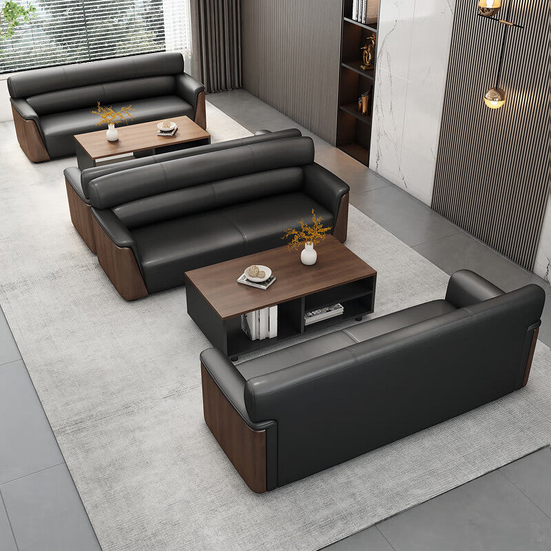 Saint li office sofa - minimalist modern office business sofa set for reception, meeting, and negotiation