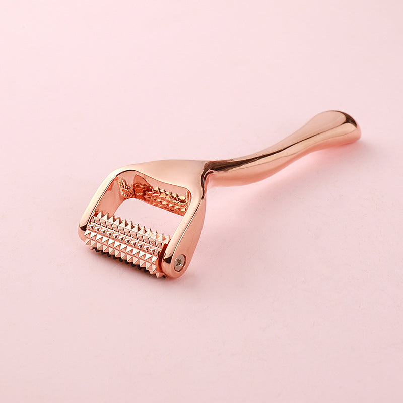3d roller face slimming massager needle roller massager facial soothing beauty acupuncture single wheel facial massage stick