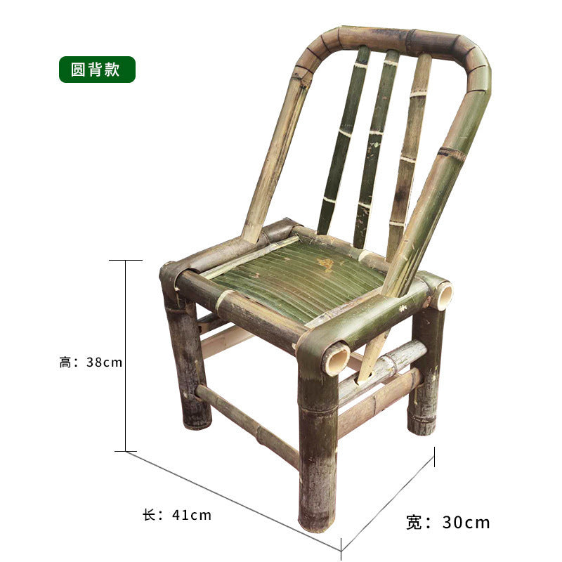 Bamboo chair, bamboo table, bamboo stool, back chair, handmade for homekids small bamboo stool, woven jiangxi rural old-fashioned bamboo chair and stool