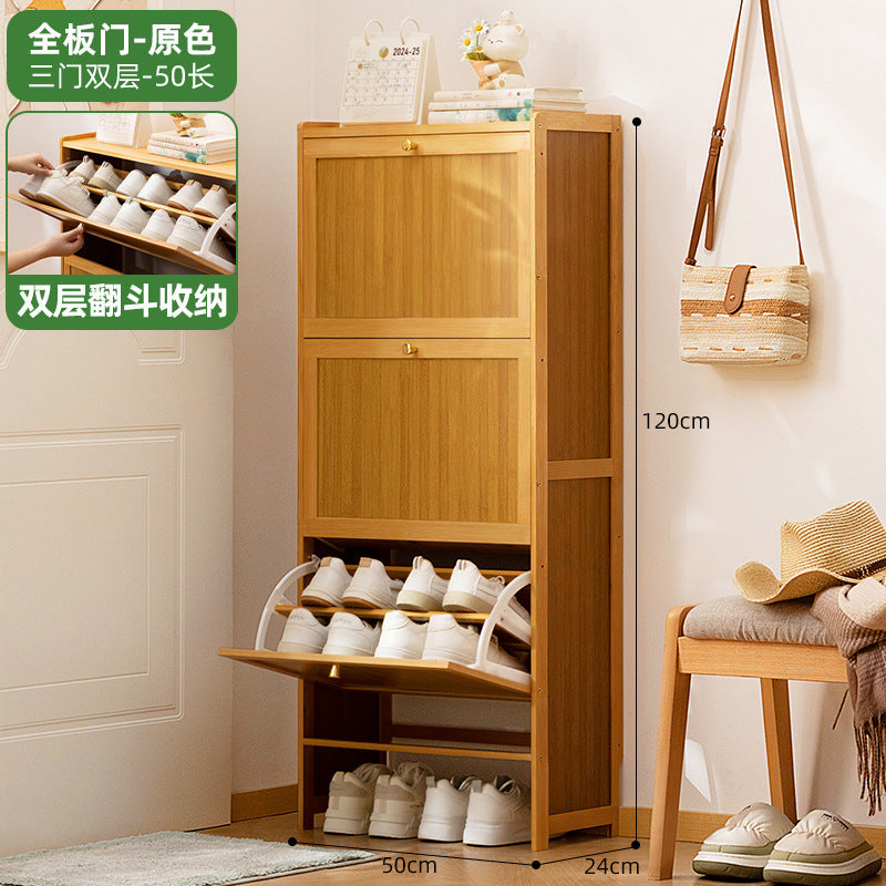 Simple shoe rack household door multi-layer with door dust-proof entry shoe rack shoe cabinet high vertical integrated storage rack