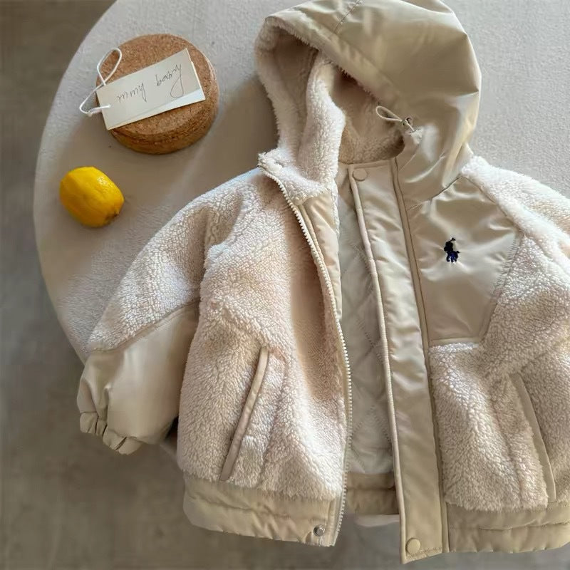 Custom-made kids' winter fleece jacket