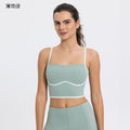 New color block adjustable sports tank top - high elasticity, breathable yoga top - women's summer fitness top dss114