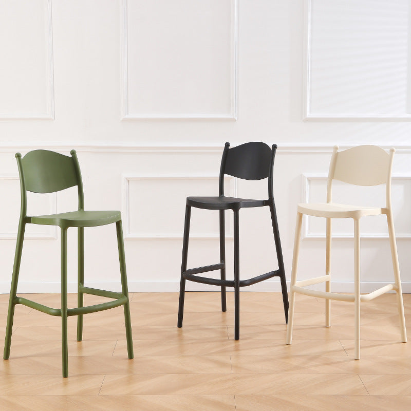Outdoor bar chair scandinavian net red bar chair thickened plastic high chair bar stool for homecasual high stool