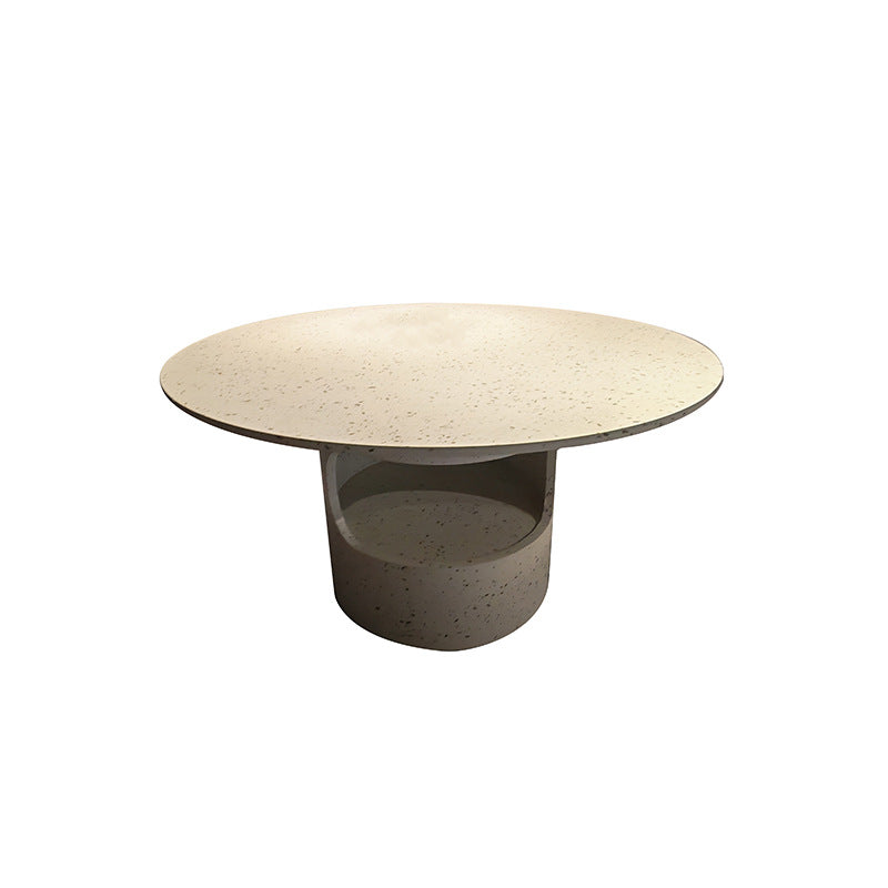 microcement coffee table modern casual living room special-shaped low table small apartment cream style small creative coffee table