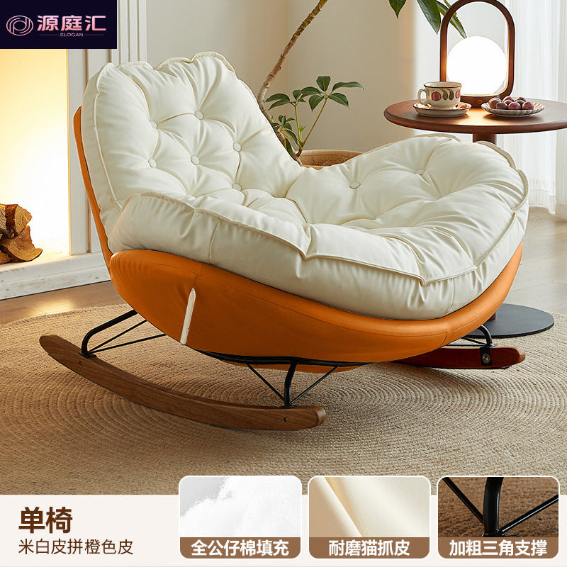 For home rocking chair can lie down and sleep chair adult lazy sofa popular balcony casual rocking chair