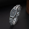 Wholesale minimalist retro barrel-shaped women's watch - unique stainless steel bracelet quartz watch for export