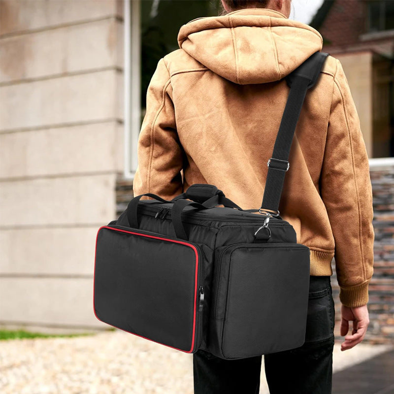 Portable haircut tool storage bag, shoulder large capacity wear-resistant Oxford cloth professional hairdresser bag manufacturer customization