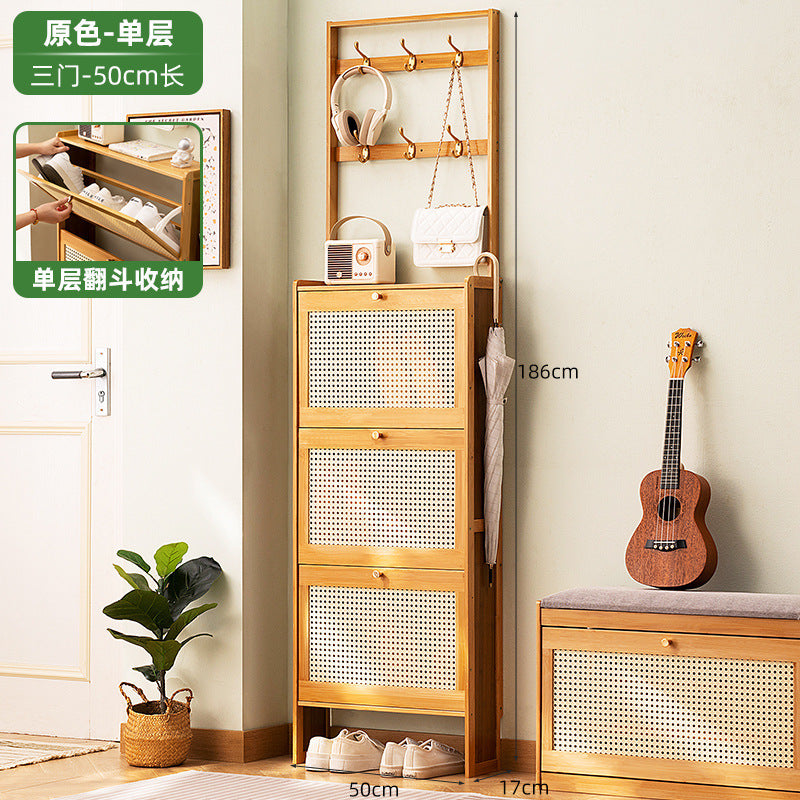 Simple shoe rack household door multi-layer with door dust-proof entry shoe rack shoe cabinet high vertical integrated storage rack