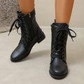 fall and winter roman women's boots cross strap round toe knee socks boots plus sizeflatsstudsbootscasualeasiest for match