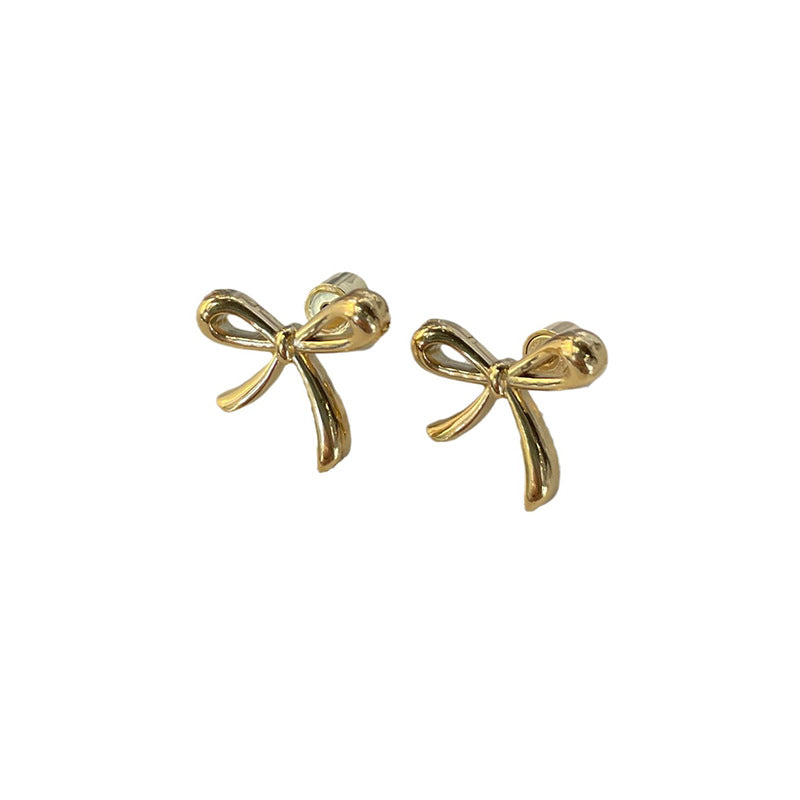 Export beautiful bows pendant earrings stylish ring earrings trendy new products for girls party holiday gifts