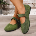exportplus sizespring & fallnew arrivalflatsflats one-piece buckle strap women's shoes two-wearflatsfashioncasualflats