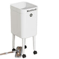 No-bend, high-capacity, mobile trash can with wheels – perfect for home use in living rooms, bedrooms, kitchens, and bathrooms