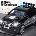 Kids' large police car, security pickup truck, swat rescue vehicle - sound & light musical toy car, realistic model