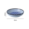 8inch deep dish - leaf pattern