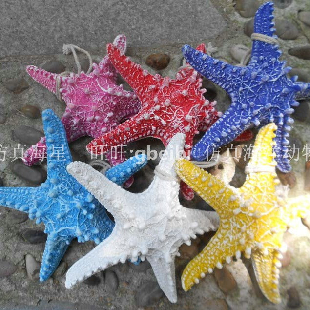 Starfish combination wall pendant wall sticker window decoration, hotel restaurant simple style starfish accessories five-finger starfish