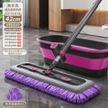 Chenille hands-free mop with bucket for home lazy one-wipe dry and wet mop handy gadgetrotate mop bucket