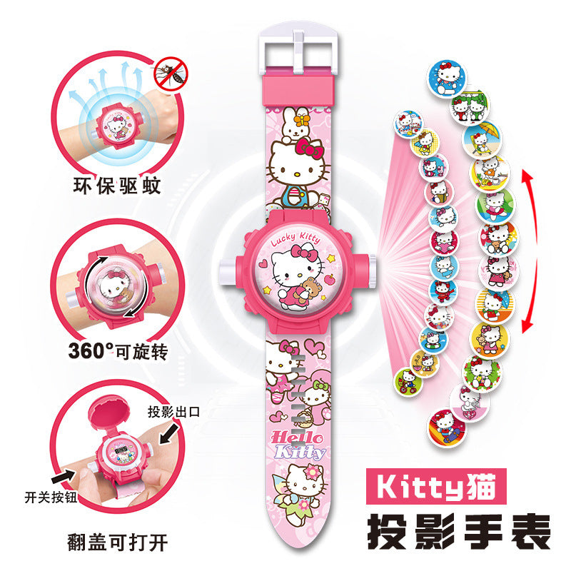 Kids' toy zero mosquito repellent bracelet ultraman kindergarten kuromi boy girl electronic projection watch