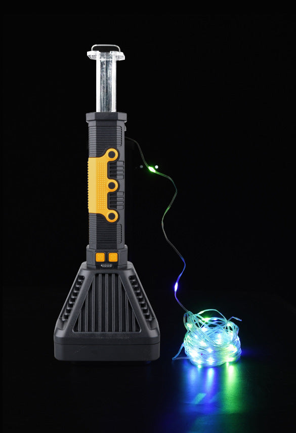 's new outdoor camping high-brightness lantern with colorful lights, camping decoration, long-life flashlight