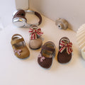 Ready-to-ship square-toe, closed-toe sandals – trendy new spring collection for kids. featuring a round toe, semi-covered design, soft, non-slip soles, and a princess-style aesthetic