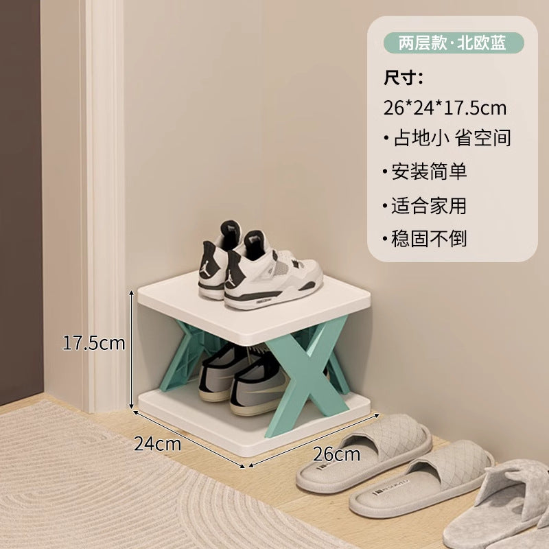 Shoe rack for home door multi-layer small narrow rental house simple shoe rack indoor new arrival 2025 popular shoe cabinet