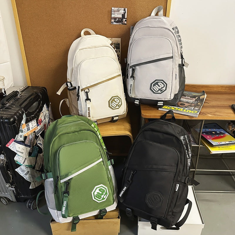 2025 new arrival: factory direct, high-capacity, durable, water-resistant fabric backpack - minimalist, trendy, and cool for middle school students