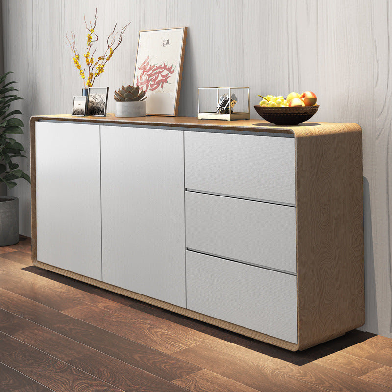 Solid wood sideboard - minimalist tea cabinet for living room, nordic kitchen storage cabinet, entryway console table, storage cabinet
