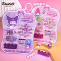 Authentic sanrio children's nail stickers & press-on nail set - cartoon creative diy nail art toy kit for kids