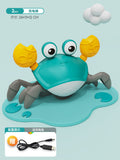new product automatic escape crab toy electric sensor kids infants 0-3 years old male and female babies learning to crawl