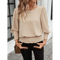 Ebay european and american cross-border foreign trade women's summer loose thin round neck women's tops