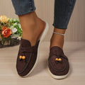 spring/summer new arrivals: plus-size women's half-slipper shoes for cross-border e-commerce. sizes 36-43 available. wholesale options available. dropshipping to  and