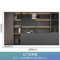 3.5m door filing cabinet (ebony*iron gray)
