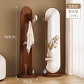 Full-length mirror, rotating mirror, dressing mirror, full-length floor mirror, movable, with coat rack, all-in-one clothes rack, fitting mirror