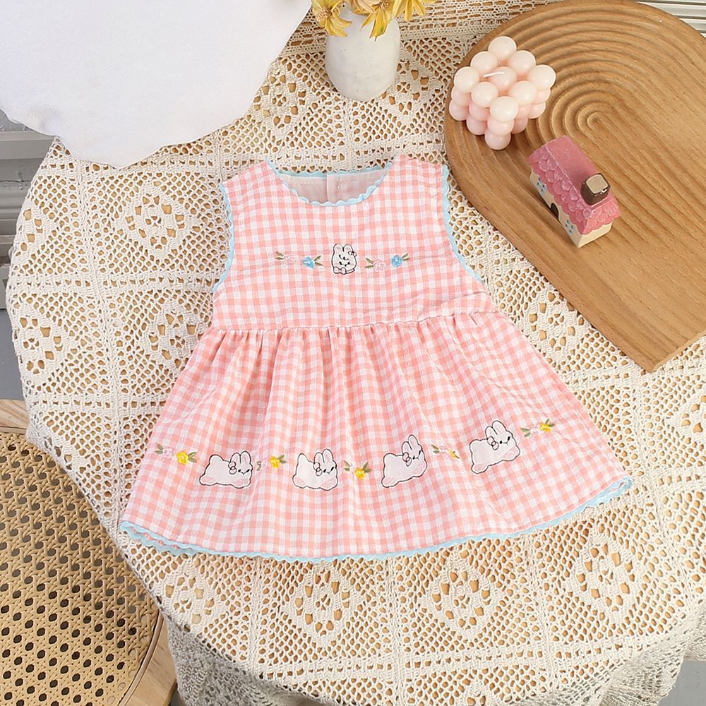 Infant and toddler summer dresses: new  plaid tank dress - stylish, cute bunny princess outfit