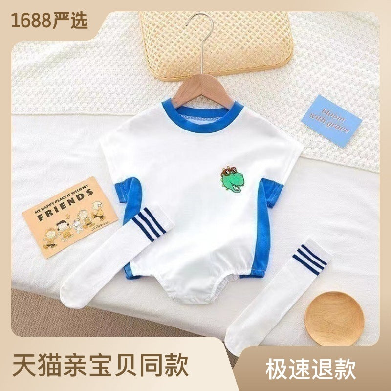 Newborn infant triangle romper - summer cute & adorable bodysuit - stylish one-piece for baby boys & girls