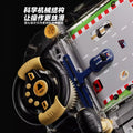 Kids' educational racing adventure game console with simulated multifunctional steering wheel - driving car toy