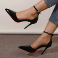 2025 summer new arrival: trendy hollow-out fashion sandals for women - korean style stiletto heel with buckle detail, perfect for export