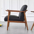 Single sofa chair for home scandinavian solid wood casual modern small apartment living room balcony casual chair designer single chair