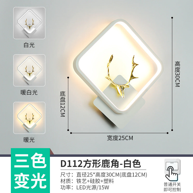 The whole network low-cost led corridor aisle entrance light new Nordic stairs balcony bedroom bedside background wall wall lamp