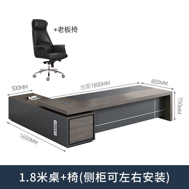Saint li boss office desk and chair set - minimalist modern executive desk, high-end manager's desk, supervisor's desk, office desk