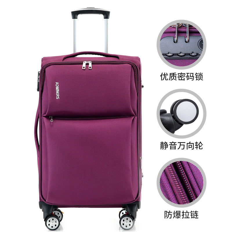 Oxford cloth trolley case universal wheel password case travel boarding case 20 inch canvas case business suitcase 24 inch