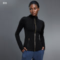 Women's yoga jacket - slim fit, hooded cardigan, running & fitness long sleeve top - daw204-2